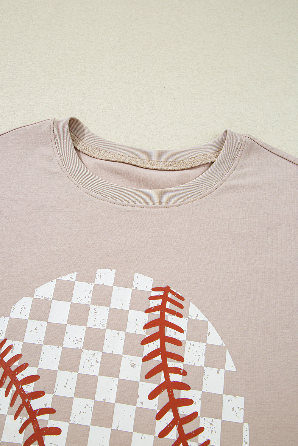 Jet Stream Checkered Baseball Graphic Tee