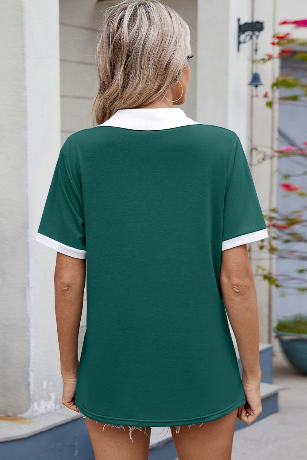 Evergreen Short Sleeve Collared Casual Shirt